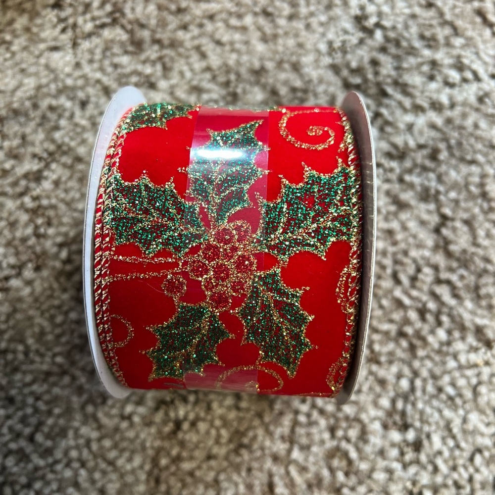 Festive Holiday Ribbon Set - Red and Green - Picture 6 of 8
